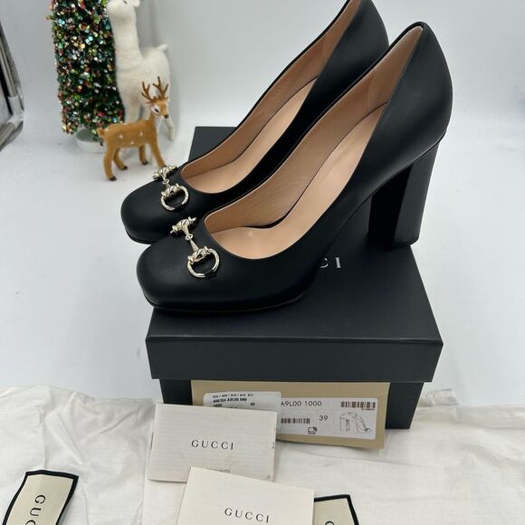 Women’s Gucci horse bit leather pumps size 39 made in Italy - Picture 5 of 10